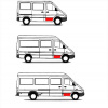MB Sprinter 95-06 zestaw reperaturek drzwi przednich wysokość 31cm poszycia i korytka lewe i prawe